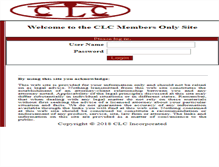 Tablet Screenshot of clcmembers.com